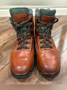 L.L.Bean Gore-Tex Leather Hiking Boots Men’s 11 M Brown Waterproof Knife Edge